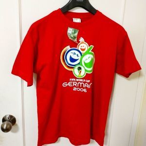 Rare Vintage 2006 Fifa World Cup T-Shirt printed in 2002 Men's size Small